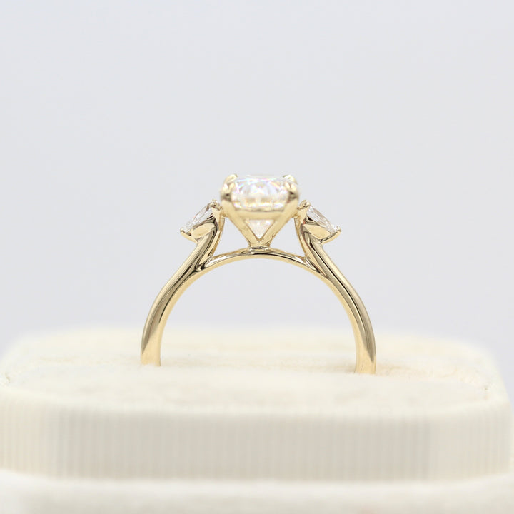 Ready to Ship Ring 14k Yellow Gold The Emery Ring in Yellow Gold with 2ct Moissanite