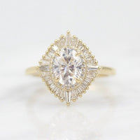 The Sojourner Ring in Yellow Gold with 1.25ct Moissanite