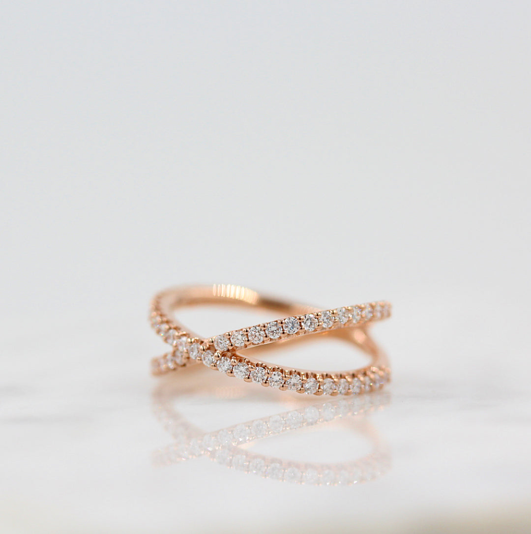 Wedding Band The Criss-Cross Ring