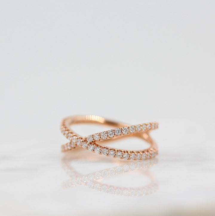 Wedding Band The Criss-Cross Ring