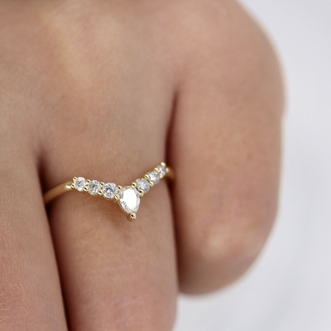 Engagement Ring The Pinnacle Wedding Band
